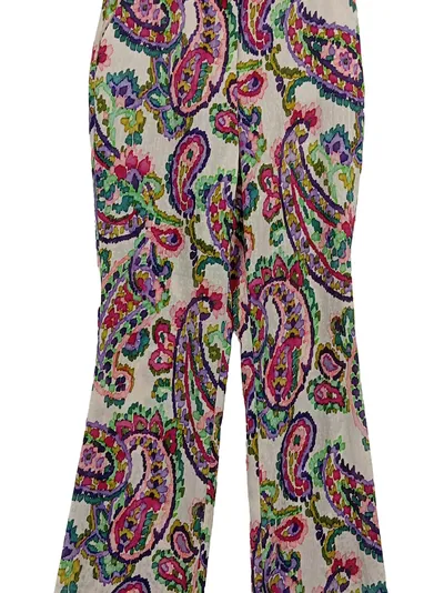 Morgan Damen Stoffhose Gr. 34 Paisley Mehrfarbig Modisch