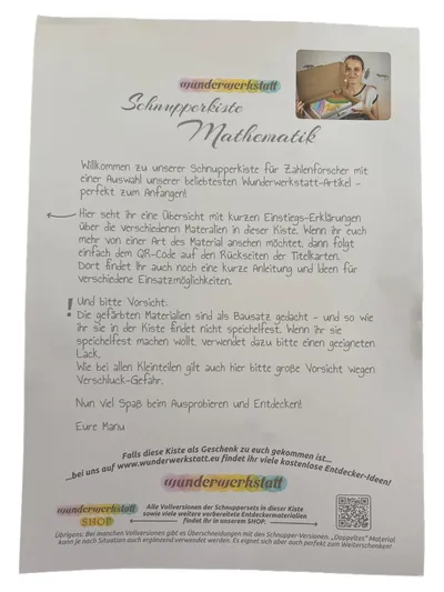 Wunderwerkstatt Schnupperkiste Mathematik Lernspiel Holz Mehrfarbig Kinder