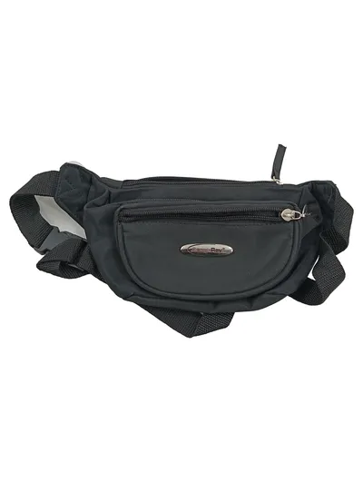 Daniel Ray Gürteltasche Herren Schwarz Nylon Hüfttasche Hip Bag Alltag