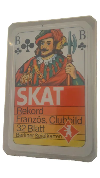 Berliner Spielkarten Skat Kartenspiel Französisches Clubbild 32 Blatt