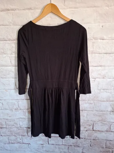 Boden Damen Freizeitkleid Gr. 36/S Schwarz Casual Viskose
