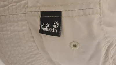 Jack Wolfskin Fischerhut Bucket Hat Beige Outdoor Gr. M Polyamid