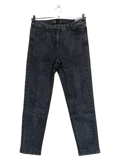 Luisa Cerano Damen Jeans Straight Leg Grau Gr. 36 W28 Baumwolle