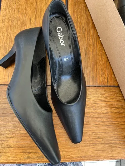 Gabor Pumps Damen Gr. 39.5 Schwarz Elegant Business Abend Schuhe