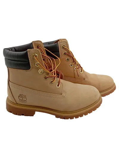 Timberland 6-Inch Premium Waterproof Boots Damen Beige Nubuk Gr. 36