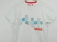 Breed Herren T-Shirt weiß Gr. 50/L mit Logo-Print Casual 3