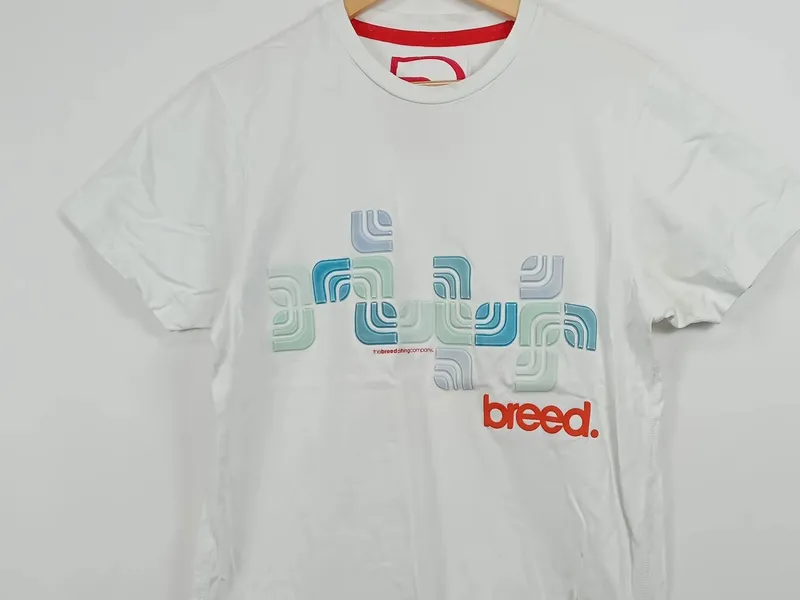 Breed Herren T-Shirt weiß Gr. 50/L mit Logo-Print Casual 3