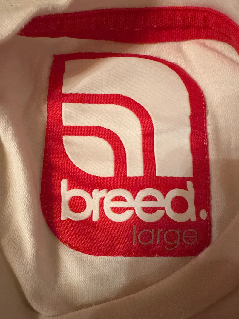 Breed Herren T-Shirt weiß Gr. 50/L mit Logo-Print Casual 4
