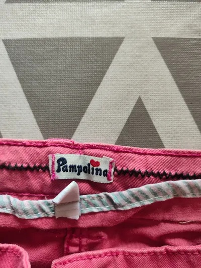 Pampolina Mädchen Stoffhose Gr. 152 Rosa Casual Freizeit Baumwolle