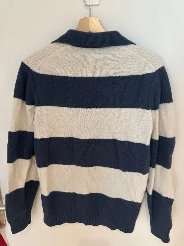 Massimo Dutti Herren Pullover Gr. M Gestreift Maritim