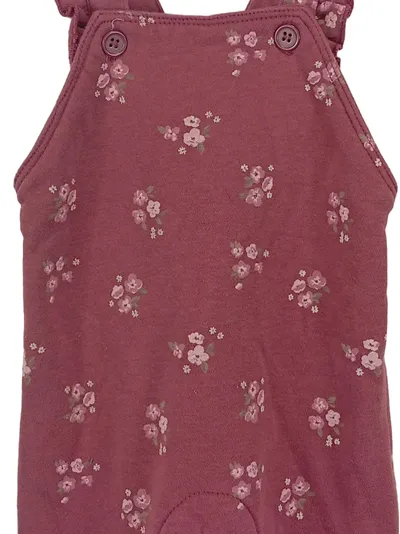 DOPO DOPO Baby Body Mädchen Gr. 68 Rosa Blumenmuster Rüschen
