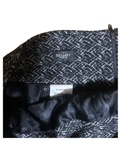 Bexleys Woman Rock Damen Gr. 42/XL Schwarz Weiß Midirock
