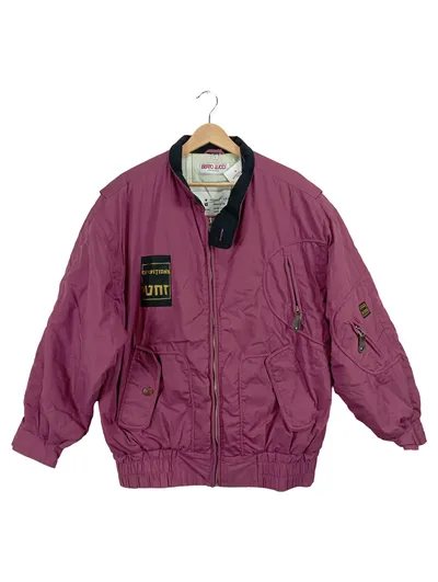 Berto Lucci Bomberjacke Herren Gr. 52/XL Rosa Vintage 90er Expedition