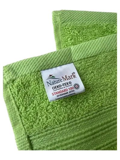 NatureMark Handtuch Grün Baumwolle Einheitsgröße
