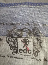 edc by Esprit Damen T-Shirt Gr. L gestreift blau grau Cropped Casual 2