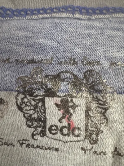 edc by Esprit Damen T-Shirt Gr. L gestreift blau grau Cropped Casual