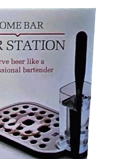 Vacuvino Home Bar Beer Station Bierzapfstation Edelstahl Silber Barzubehör