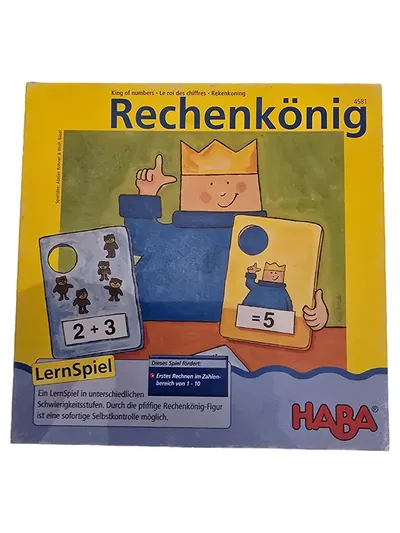 HABA Rechenkönig Lernspiel Holz Mathematik ab 6 Jahre Mehrfarbig