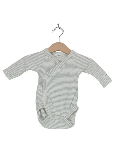 Newbie Baby Body Langarm Gestreift Mehrfarbig Gr. 56 Wickelbody