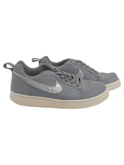 Nike Damen Sport Sneaker low Grau Gr. 39 Synthetik Schnürung Freizeit