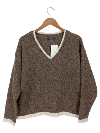 LUXZUZ // ONE TWO Herren Pullover Casual Braun Einheitsgröße
