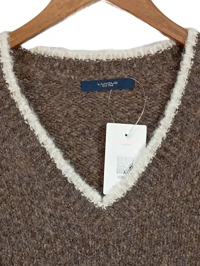 LUXZUZ // ONE TWO Herren Pullover Casual Braun Einheitsgröße