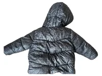 Michael Kors Kinder Steppjacke Gr. 86 18M Grau Logo-Print Kapuze 4