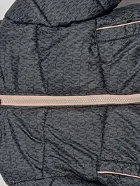 Michael Kors Kinder Steppjacke Gr. 86 18M Grau Logo-Print Kapuze 5