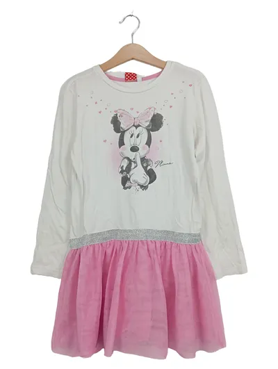 Minnie Mouse Mädchen Freizeitkleid Gr. 128 Mehrfarbig Baumwolle Charmant