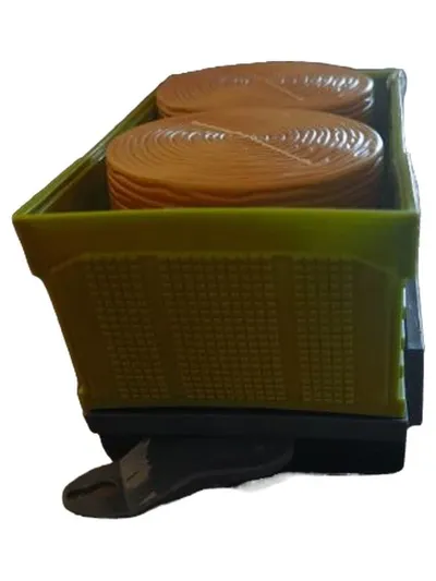 CLAAS Anhänger mit Strohballen Modelleisenbahn Waggon Grün 17cm