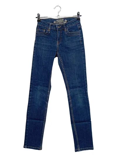 Lemmi SKINNY FIT GIRLS Jeans Mädchen Blau Gr. 152 Baumwolle Casual Logo