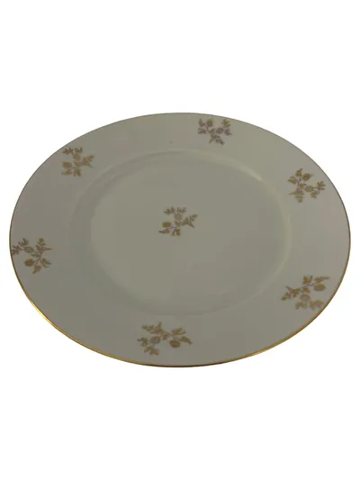 Bavaria Essteller Weiß Klassisch Porzellan Teller mit Blumenmuster 19 cm