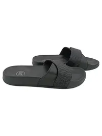 SUNDANCE Damen Pantoletten Gr. 36 Schwarz Casual Badesandalen 1