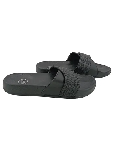 SUNDANCE Damen Pantoletten Gr. 36 Schwarz Casual Badesandalen