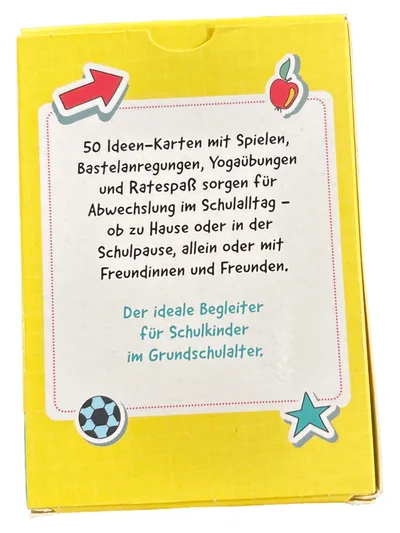 ars edition Kunterbunte Pausen-Ideen Kartenspiel Kinder Schulstart 50 Karten