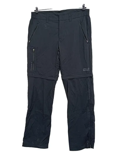 Jack Wolfskin Flexshield Zip-Off Wanderhose Herren Gr. 50 Schwarz Outdoor
