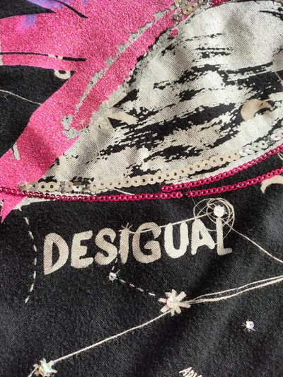 Desigual Mädchen Freizeitkleid Gr. 158 (13-14 Jahre) Mehrfarbig Farbenfroh