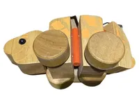 Eichhorn Holzspielzeug Giraffe Schiebetier Holz Natur Orange Kinder 1