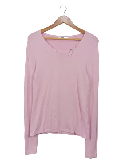 BiBA Damen Langarmshirt Gr. 1 Rosa Basic Shirt