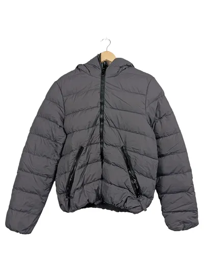 Duvetica Steppjacke Herren Grau Kapuze Gr. 52 Modern Outdoor Polyamid