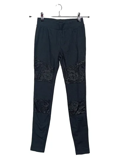 Urban Classics Damen Leggings mit Spitze Schwarz Gr. S Feminin