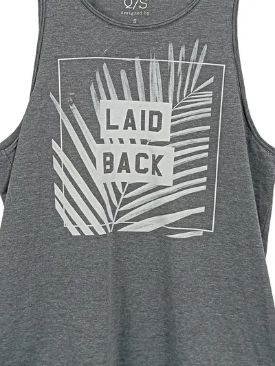 Q/S designed by Damen Tank Top Shirt Grau Gr. 36/S Laid Back Casual