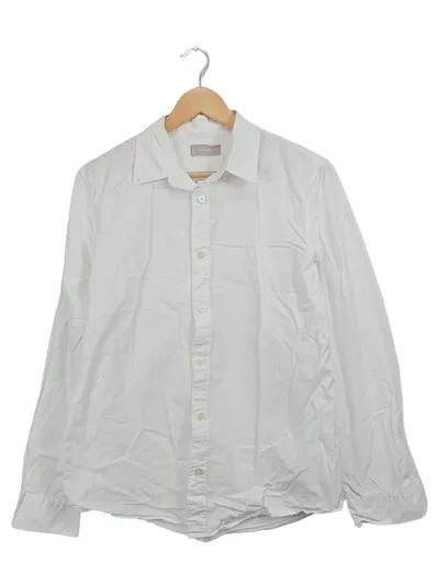 Everlane Business Hemd Herren Langarm Uni Weiß Gr. 50 L