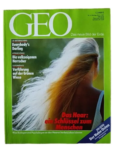 GEO Zeitschrift Nr. 4/1991: US-Nationalparks, Afrika, Haare, Naher Osten