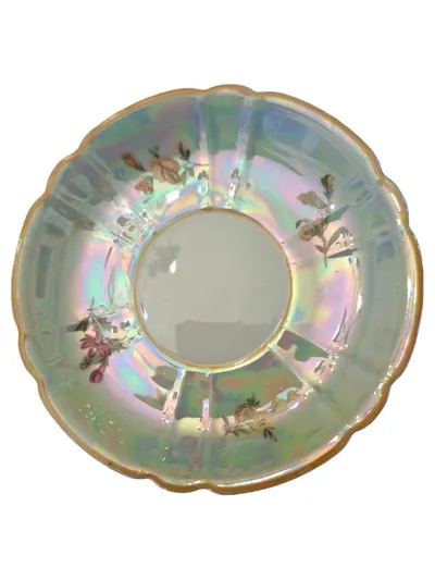 Oscar Schlegelmilch Dekoschale Porzellan Blumen Vintage Mehrfarbig 15cm