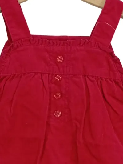 JAKO-O Kinder Latzkleid Mädchen Cord Gr. 92/98 Rot Casual Freizeitkleid