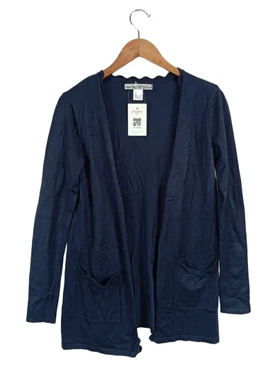 Ashley Brooke Damen Strickjacke Cardigan Gr. 38 M Blau Viskose