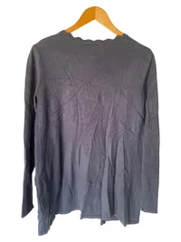 Ashley Brooke Damen Strickjacke Cardigan Gr. 38 M Blau Viskose 2