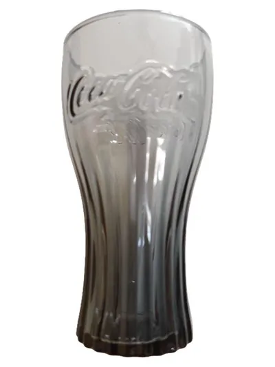 Coca-Cola Latte Macchiato Glas Grau 300ml Trinkglas