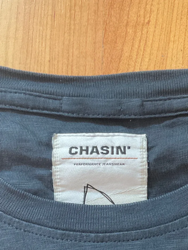 CHASIN' Herren Basic T-Shirt Blau Gr. M Baumwolle Kurzarm Freizeit 6